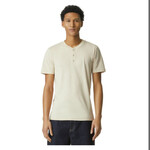 Mens CVC Henley Tee shirt